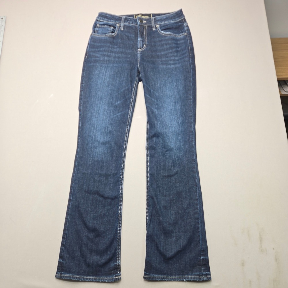 Silver Jeans Authentic The Curvy High Bootcut Dark Wash Denim Women 8x31